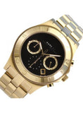 Marc Jacobs Blade Black Dial Gold Stainless Steel Watch for Women - MBM3309