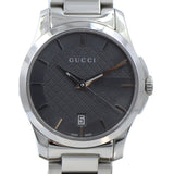 Gucci G Timeless Grey Dial Silver Steel Strap Watch For Women - YA126522