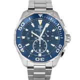 Tag Heuer Aquaracer Blue Dial SIlver Steel Strap Watch for Men - CAY111B.BA0927