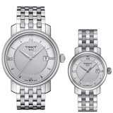 Tissot T Classic Bridgeport Silver Dial Silver Mesh Bracelet Watch For Men - T097.410.11.038.00