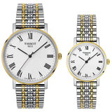 Tissot Everytime Medium White Dial Two Tone Mesh Bracelet Watch For Men - T109.410.22.033.00