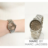 Marc Jacobs Baker Brown Dial Silver Stainless Steel Strap Watch For Women - MBM3329