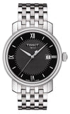 Tissot T Classic Bridgeport Black Dial Silver Steel Strap Watch For Men - T097.410.11.058.00