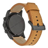 Marc Jacobs Larry Black Dial Tan Leather Strap Watch for Men - MBM5053