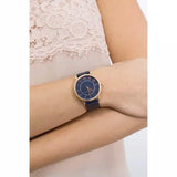 Marc Jacobs Roxy Navy Blue Dial Blue Leather Strap Watch for Women - MJ1534