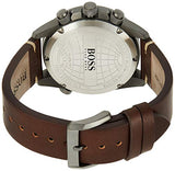 Hugo Boss Nomad Blue Dial Brown Leather Strap Watch for Men - 1513773