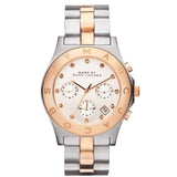 Marc Jacobs Blade Silver Dial Two Tone Stainless Steel Strap Watch for Women - MBM3178