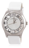 Marc Jacobs Henry Skeleton White Dial White Leather Strap Watch for Women - MBM1241