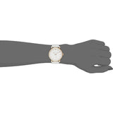 Marc Jacobs Baker White Dial White Leather Strap Watch for Women - MBM1283