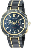 Versace V Extreme Pro Two Tone Dial Stainless Steel Strap Watch for Men - VCN040017