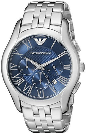 Emporio Armani Classic Navy Blue Dial Stainless Steel Watch For Men - AR1787