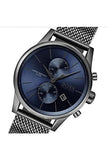 Hugo Boss Jet Blue Dial Gunmetal Mesh Bracelet Watch for Men  - 1513677