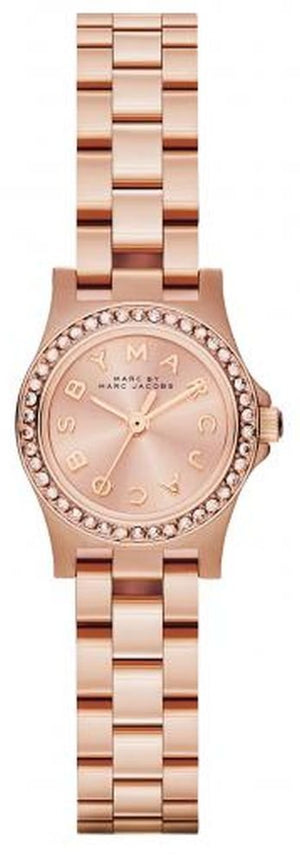 Marc Jacobs Henry Pink Dial Rose Gold Stainless Steel Strap Watch for Women - MBM3278