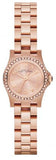 Marc Jacobs Henry Pink Dial Rose Gold Stainless Steel Strap Watch for Women - MBM3278