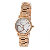 Marc Jacobs Classic White Dial Rose Gold Stainless Steel Strap Watch for Women - MJ3592