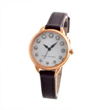 Marc Jacobs Betty White Dial Brown Leather Strap Watch for Women - MJ1481