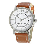 Marc Jacobs Roxy White Dial Brown Leather Strap Watch for Women - MJ1571