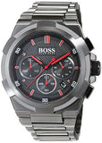 Hugo Boss Supernova Grey Dial Grey Steel Strap Watch for Men - 1513361