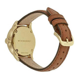 Burberry The Classic Champagne Dial Brown Leather Strap Watch for Women - BU10101