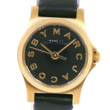 Marc Jacobs Henry Dinky Black Dial Black Leather Strap Watch for Women - MBM1240