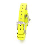 Marc Jacobs Henry White Dial Neon Yellow Rubber Watch for Women - MBM1235