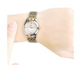 Tissot T Classic Dream Mother of Pearl Dial Two Tone Steel Strap Watch For Women - T033.210.22.111.00