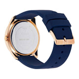Guess G Twist White Dial Blue Silicone Strap Watch For Women - W0911L6