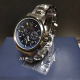 Maserati Successo Chronograph Blue Dial Black Steel Strap Watch For Men - R8873621005