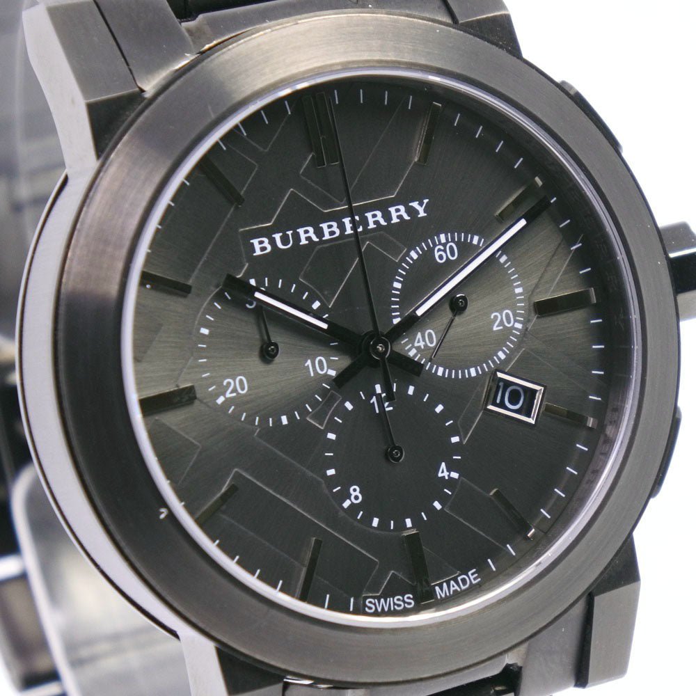 Burberry The City Gunmetal Dial Gunmetal Steel Strap Watch for Men