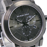 Burberry The City Gunmetal Dial Gunmetal Steel Strap Watch for Men - BU9354