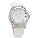 Marc Jacobs Henry Skeleton White Dial White Leather Strap Watch for Women - MBM1241