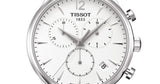 Tissot T Classic Tradition Chronograph White Dial Silver Mesh Bracelet Watch For Men - T063.617.11.037.00