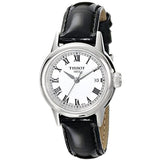 Tissot T Classic Carson White Dial Brown Leather Strap Watch For Women - T085.210.16.013.00