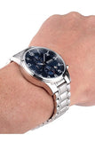 Hugo Boss Aeroliner Blue Dial Silver Steel Strap Watch for Men - 1513183