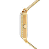 Guess White Dial Gold Mesh Bracelet Watch For Women - W0826L2