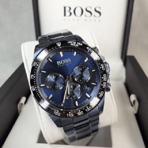 Hugo Boss Hero Sport Lux Blue Dial Blue Steel Strap Watch for Men