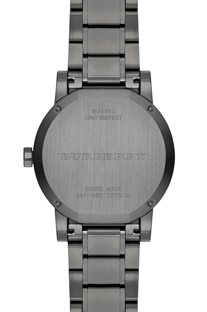 Burberry The City Black Dial Black Stainless Steel Strap Watch for Men - BU9902