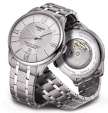 Tissot T Classic Chemin Des Tourelles Silver Dial Silver Steel Strap Watch For Men - T099.408.11.038.00