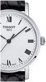 Tissot Everytime Small White Dial Black Leather Strap Watch For Women - T109.210.16.033.00