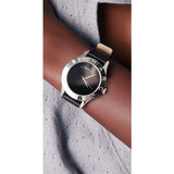 Marc Jacobs Blade Black Dial Black Leather Strap Watch for Women - MBM1205