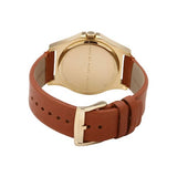 Marc Jacobs Baby Dave White Dial Brown Leather Strap Watch for Leather - MBM1261