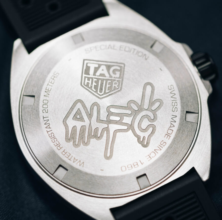 Tag Heuer Formula 1 Alec Monopoly Special Edition Black Rubber Strap Watch for Men - WAZ1117.FT8023
