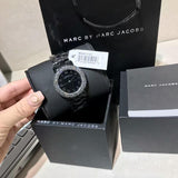 Marc Jacobs Marci Black Dial Black Ion Plated Stainless Steel Dial Watch for Women - MBM3193