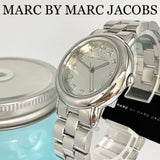 Marc Jacobs Marci Silver Dial Silver Stainless Steel Strap Watch for Women - MBM3097