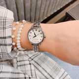 Marc Jacobs Betty White Dial Silver Stainless Steel Strap Watch for Women - MJ3497