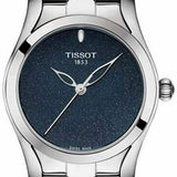 Tissot T Wave Donna Blue Dial Silver Steel Strap Watch For Women - T112.210.11.041.00