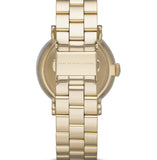 Marc Jacobs Baker Grey Dial Gold Stainless Steel Strap Watch for Women - MBM3281