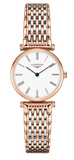 Longines La Grande Classique De Longines White Dial Two Tone Mesh Bracelet Watch for Women - L4.209.1.91.7
