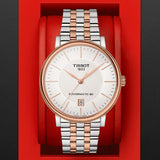 Tissot Carson Premium Powermatic 80 White Dial Two Tone Steel Strap Watch For Men - T122.407.22.031.01