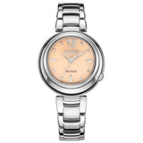 Citizen Eco Drive Mother of Pearl Dial Silver Steel Strap Watch For Women - EM0331-52W